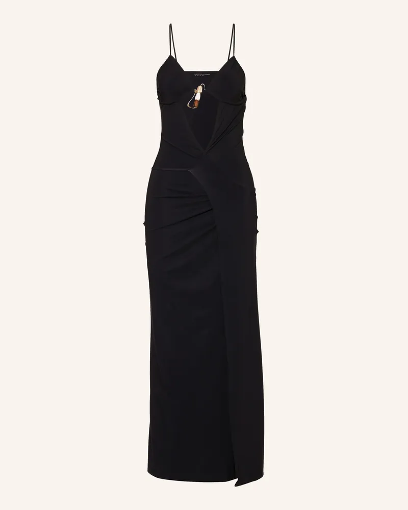 Christopher Esber Kleid NEBULAR in Wickeloptik Schwarz