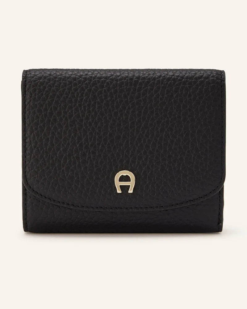 Aigner Geldbörse schwarz Schwarz