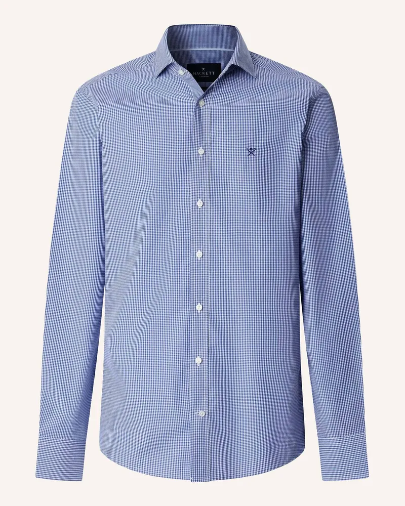Hackett Freizeithemd City Gingham Shirt blau Dunkelblau