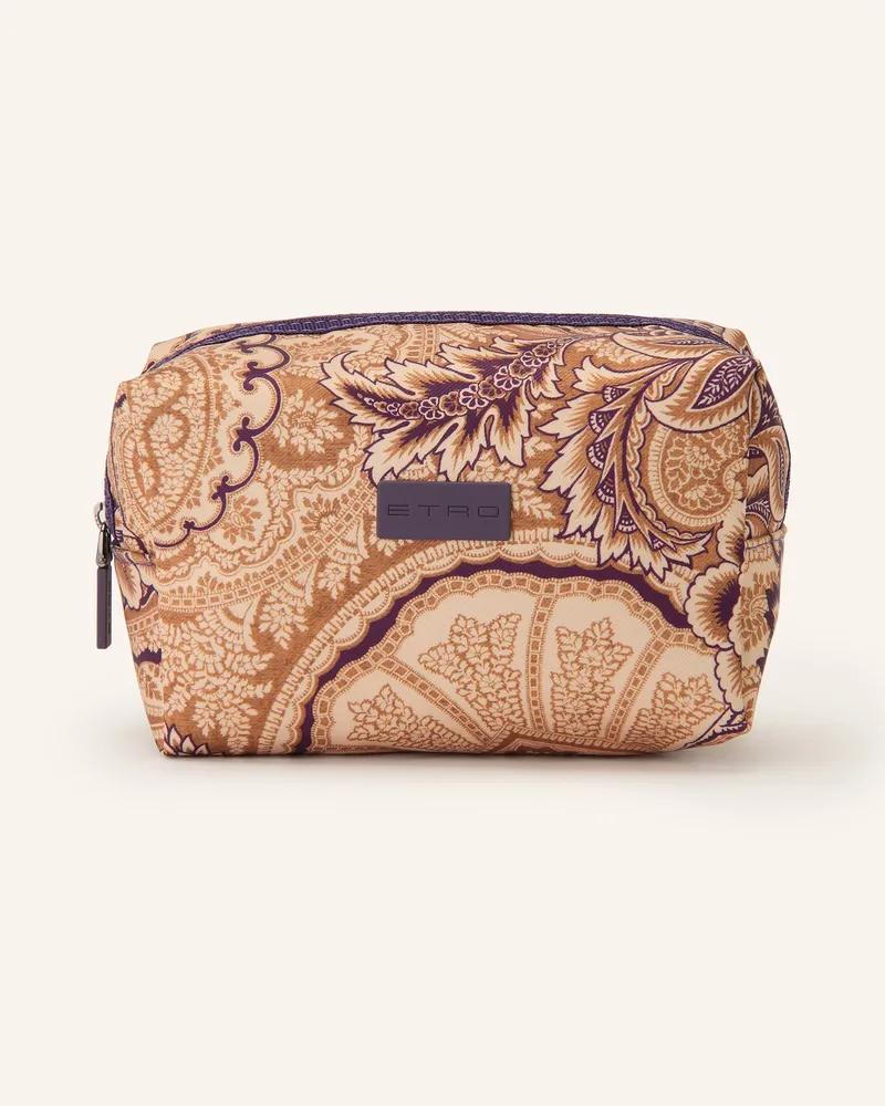 Etro Kosmetiktasche beige Braun