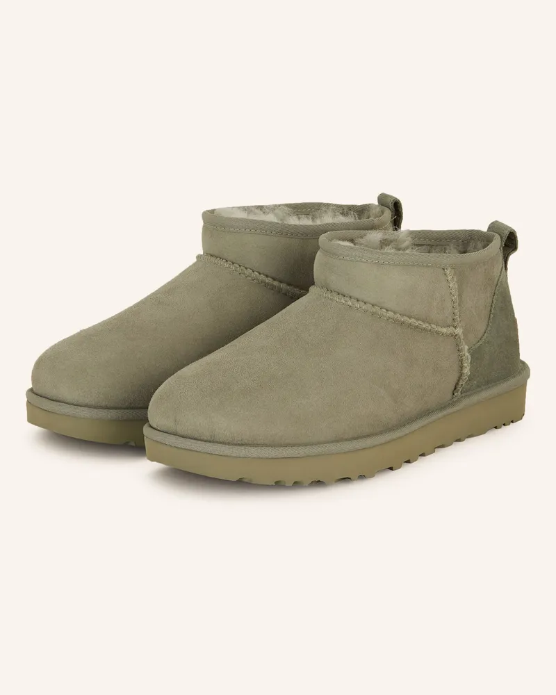 UGG Boots Classic Ultra Mini gruen Hellgrün