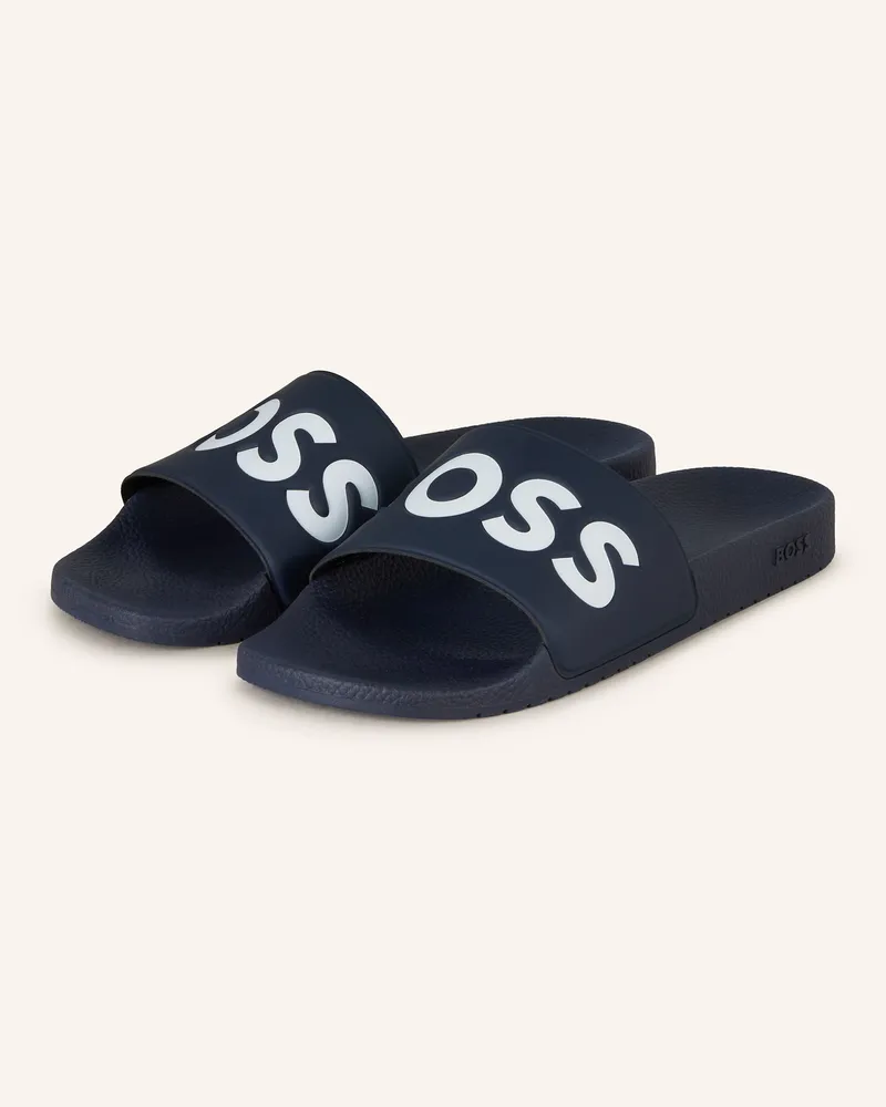 HUGO BOSS Pantoletten Aryeh blau Dunkelblau