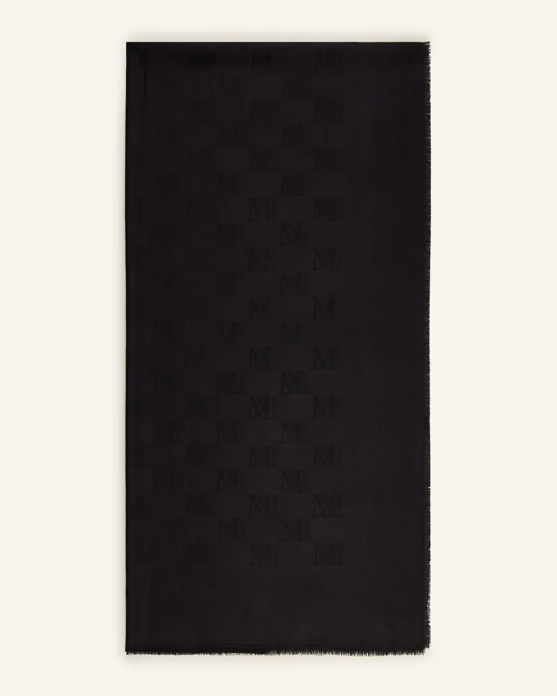 Max Mara Schal Gelato Mit Seide schwarz Schwarz