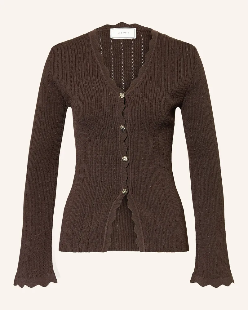 Neo Noir Strickjacke Clara braun Dunkelbraun