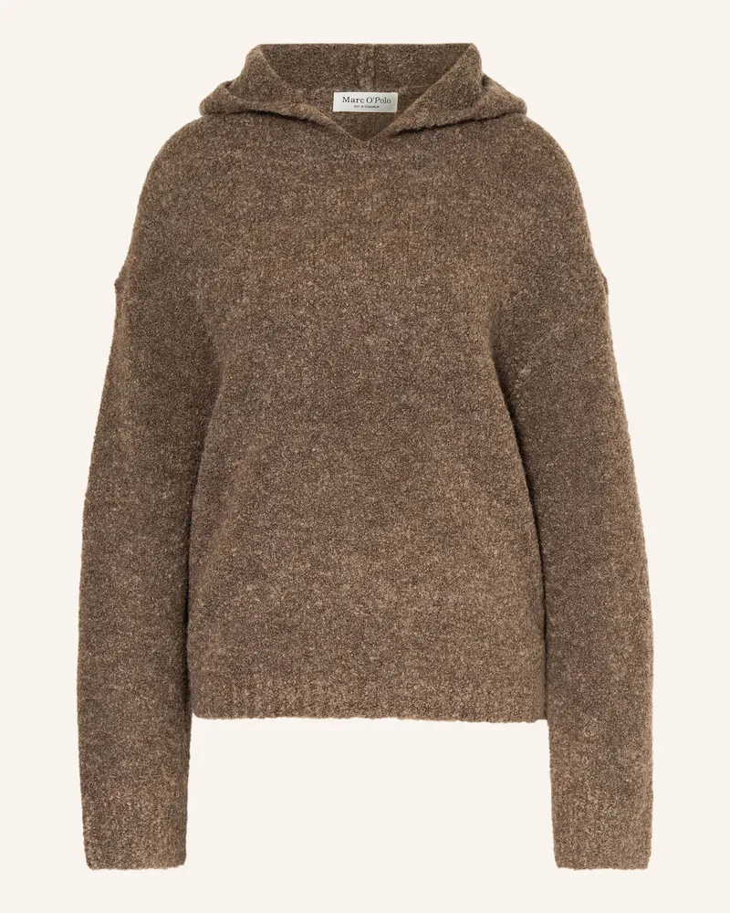 Marc O'Polo Strick-Hoodie Braun