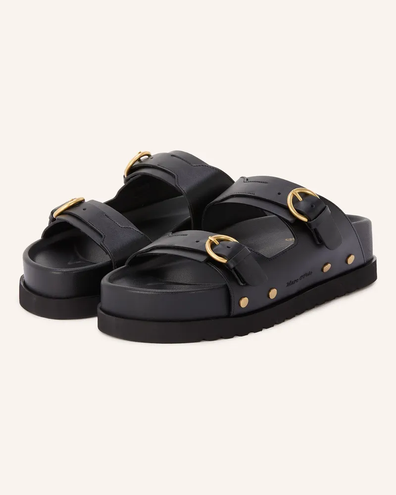 Marc O'Polo Pantoletten schwarz Schwarz