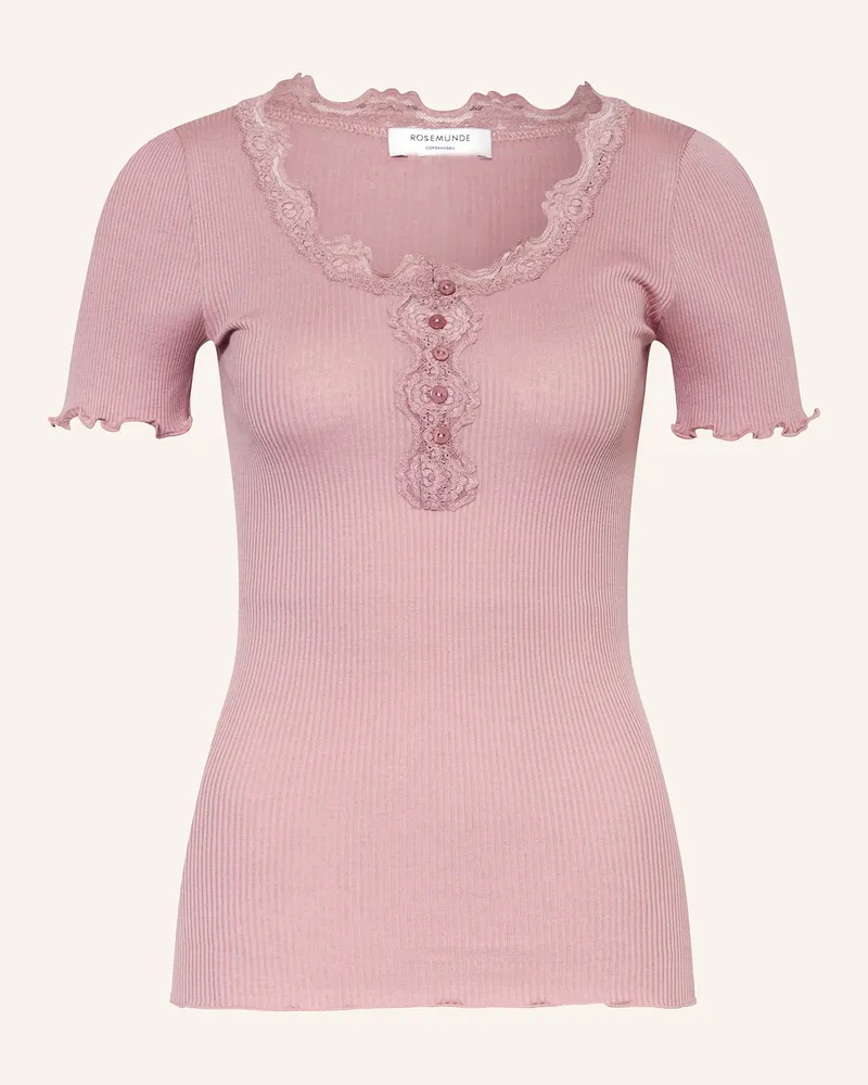 Rosemunde T-Shirt BEATHA mit Seide Rosé