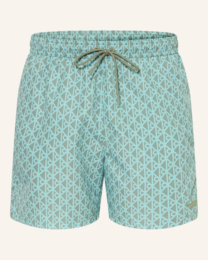 Calvin Klein Badeshorts gruen Oliv