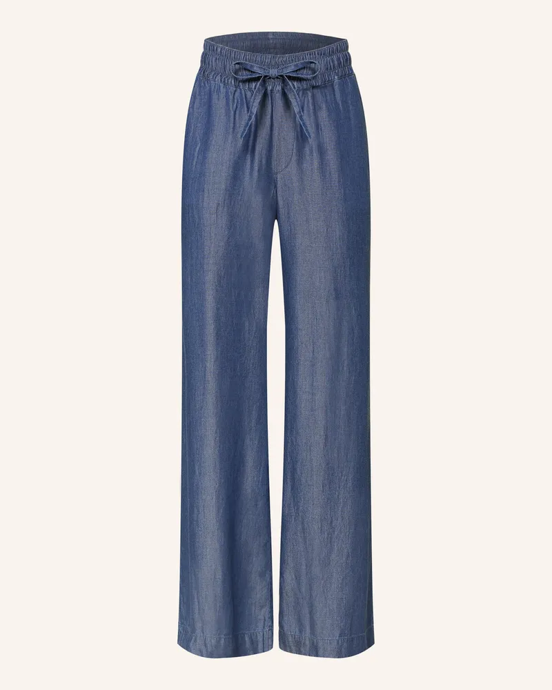 Milano Italy Marlenehose In Jeansoptik blau Blau