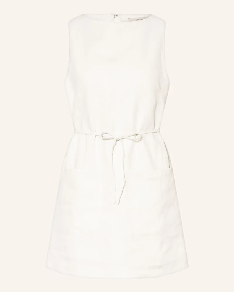 Faithfull The Brand Leinenkleid Elena weiss Weiss