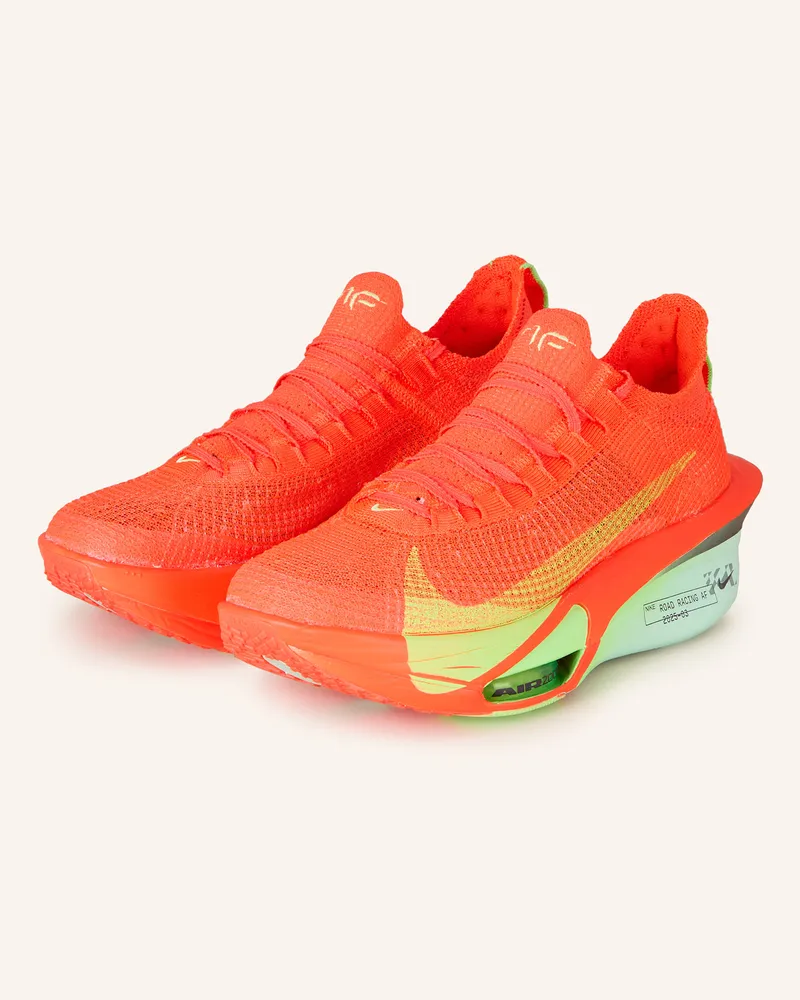 Nike Laufschuhe Air Zoom Alphafly 3 rot Neonorange