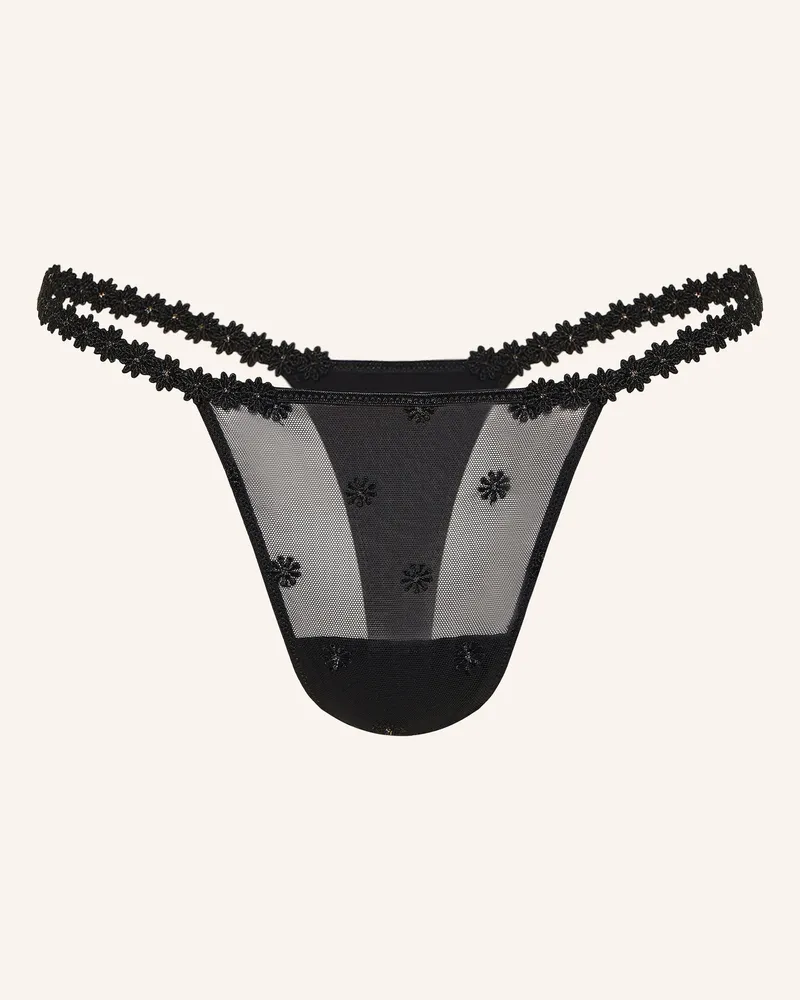 Marie Jo String DAISY mit Glitzergarn Schwarz