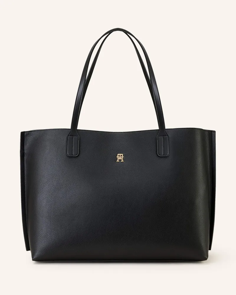 Tommy Hilfiger Shopper DISTINCT mit Pouch Schwarz