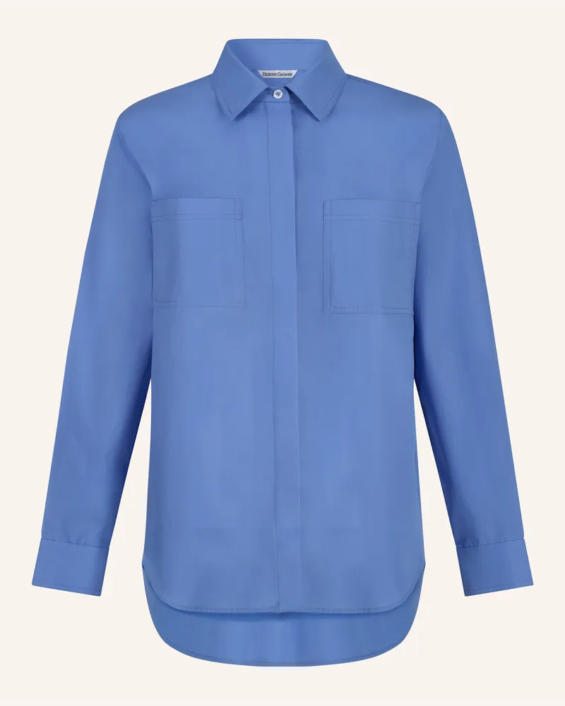 Helene Galwas Oversize Blusenhemd Luka lila Blau