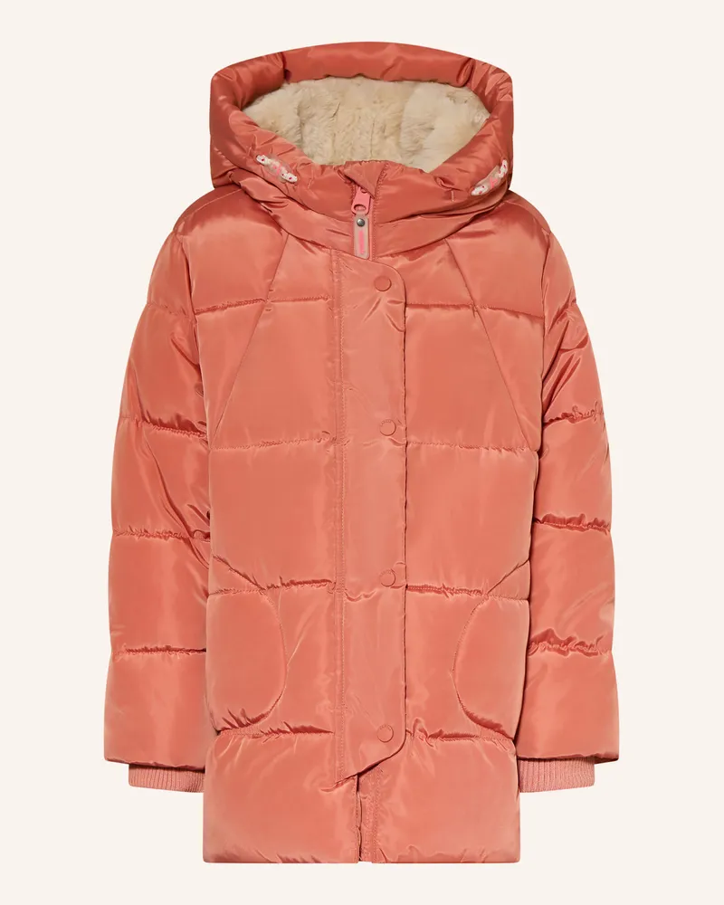 Garcia Jeanswear Steppjacke Mit Kunstpelz orange Hellrot