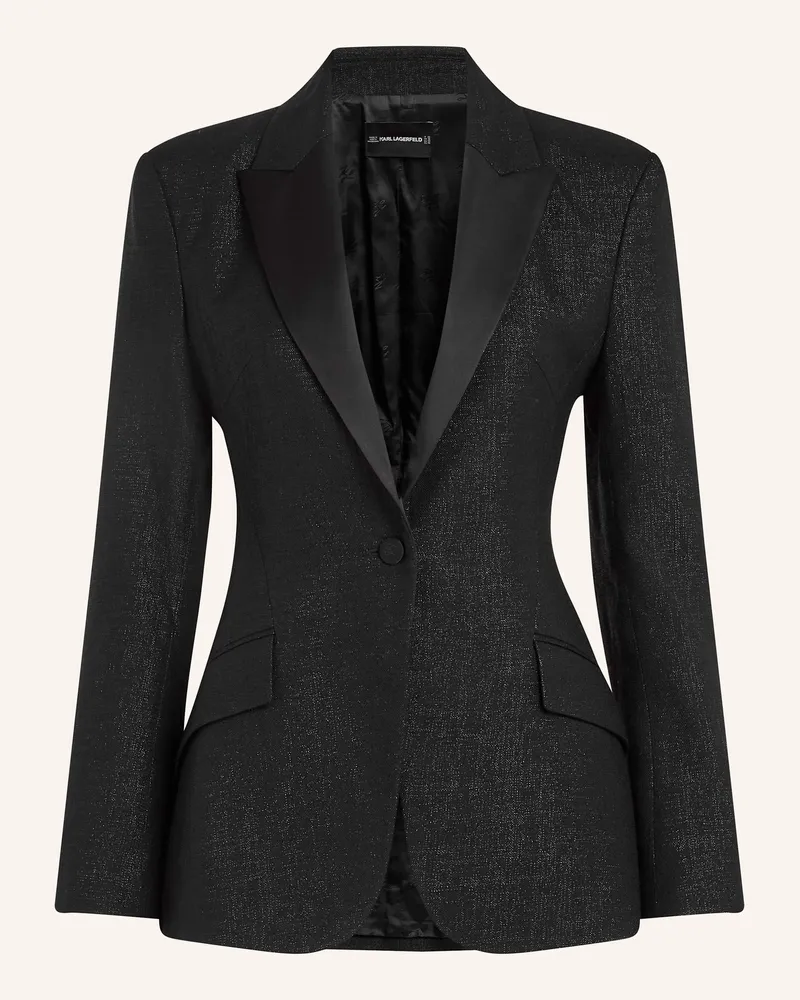 Karl Lagerfeld Blazer schwarz Schwarz