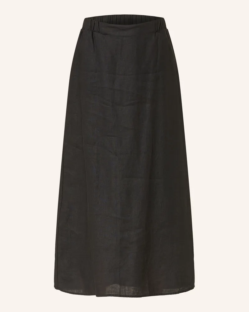 tonno e panna Leinenrock schwarz Schwarz