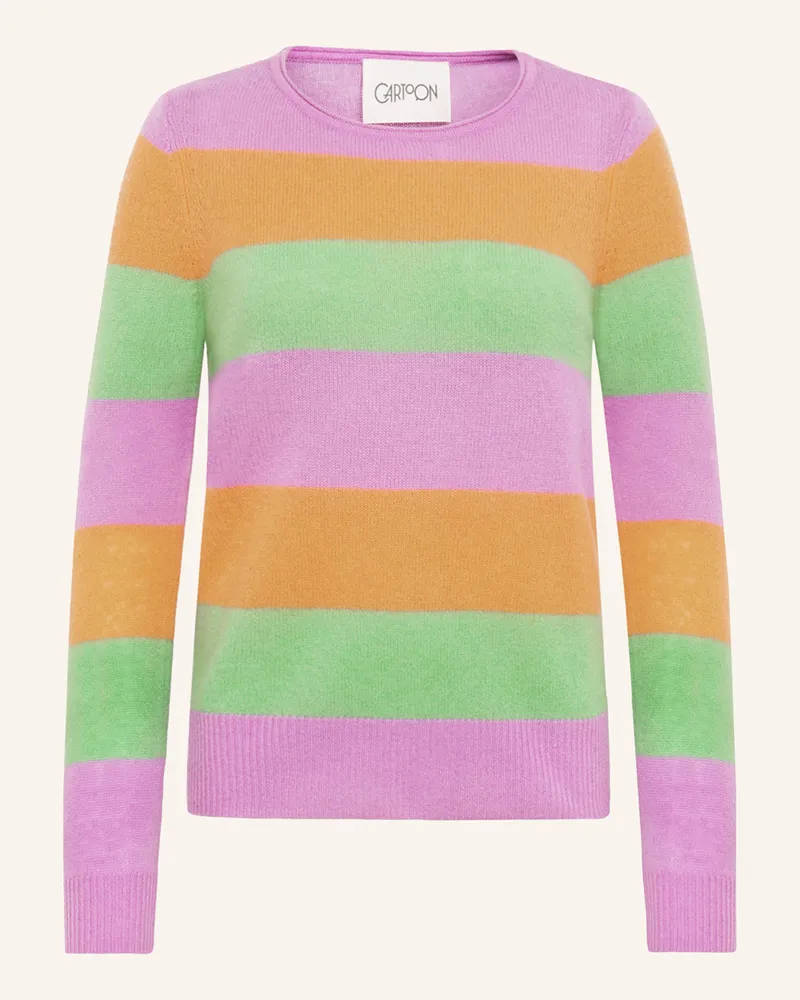 Cartoon Cashmere-Pullover rosa Lila