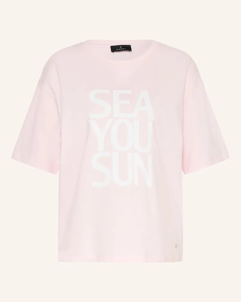 monari T-Shirt Mit Schmucksteinen rosa Hellrosa