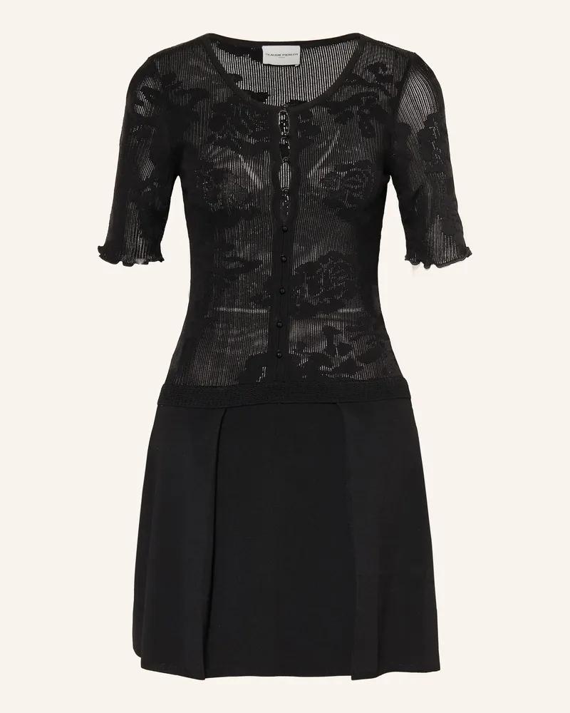 Claudie Pierlot Strickkleid schwarz Schwarz