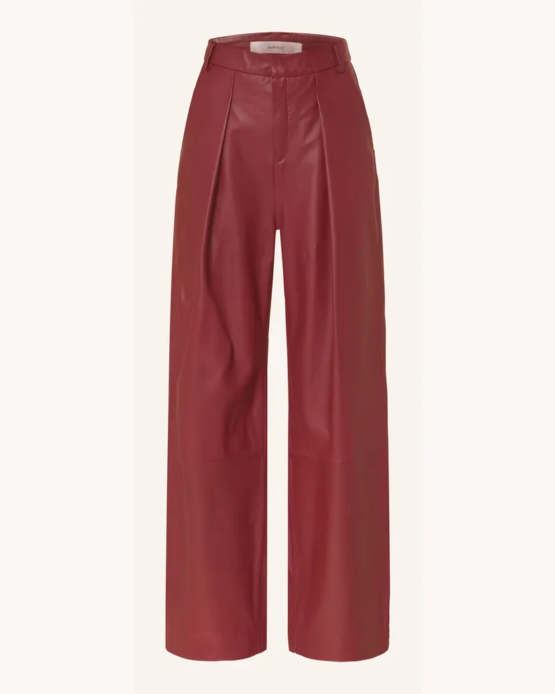 InWear Lederhose BRODIAIW Dunkelrot