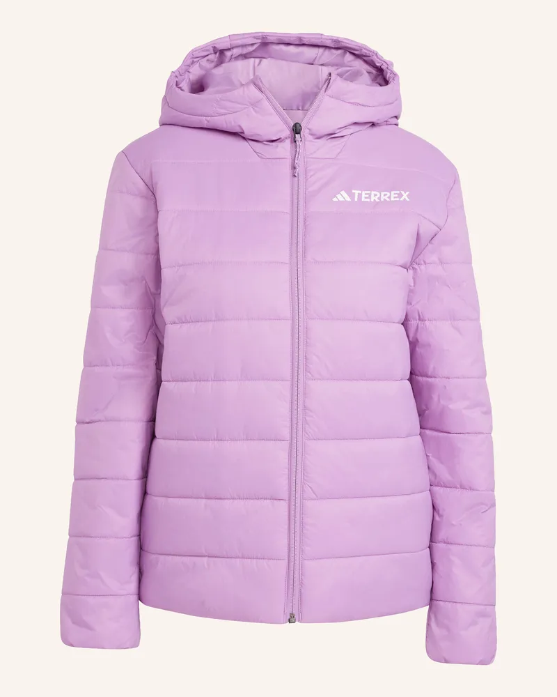 adidas TERREX MULTI ESSENTIALS CLIMAWARM ISOLIERTE KAPUZENJACKE Lila