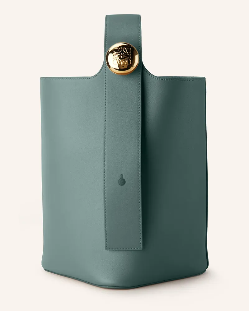 Loewe Handtasche PEBBLE BUCKET MEDIUM Petrol