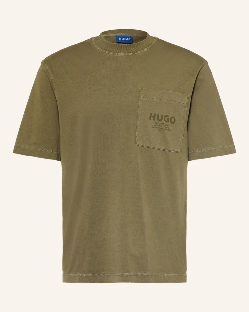 HUGO BOSS T-Shirt Nevete gruen Oliv