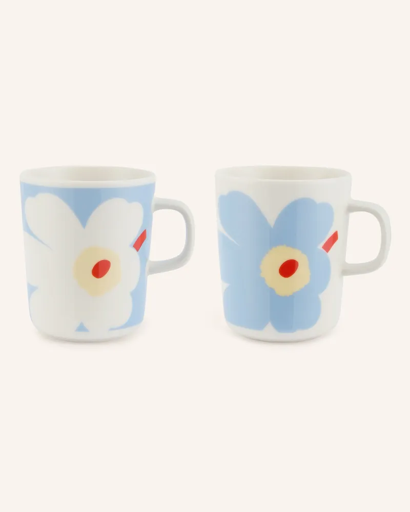 Marimekko 2er-Set Henkelbecher Oiva/Juhla weiss Weiss
