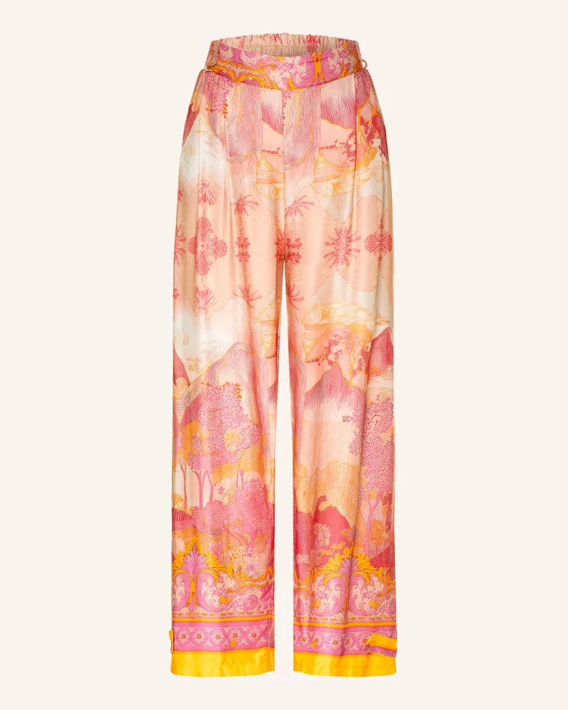 Miss Goodlife Marlenehose Aus Satin rosa Hellrosa