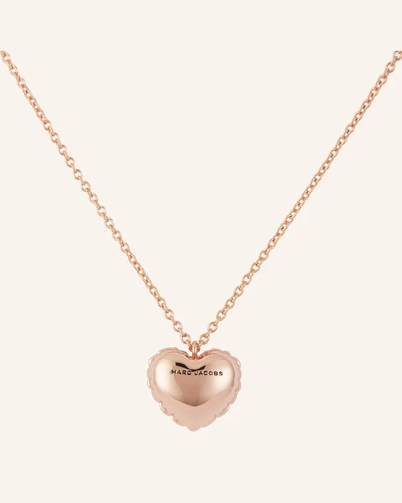 Marc Jacobs Halskette Balloon Heart rosegold Roségold