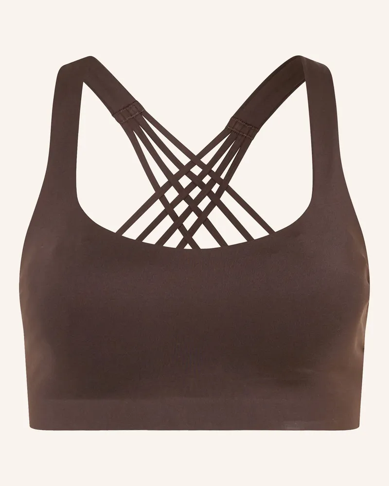 LULULEMON Sport-Bh Flexyflex Strappy braun Dunkelbraun