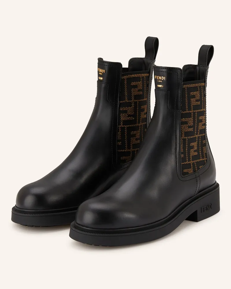 Fendi Chelsea-Boots schwarz Schwarz