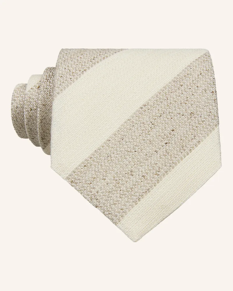 Profuomo Krawatte beige Creme
