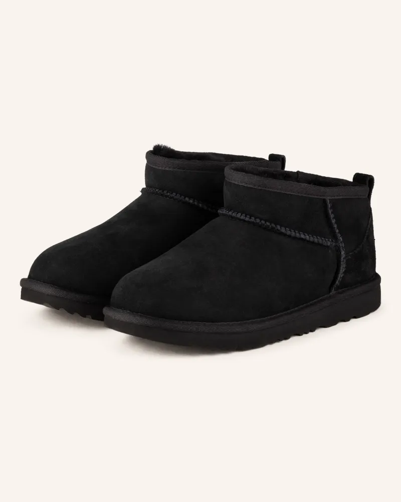UGG Boots Classic Ultra Mini schwarz Schwarz