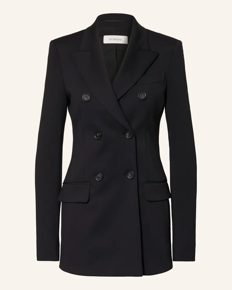 SPORTMAX Jerseyblazer schwarz Schwarz