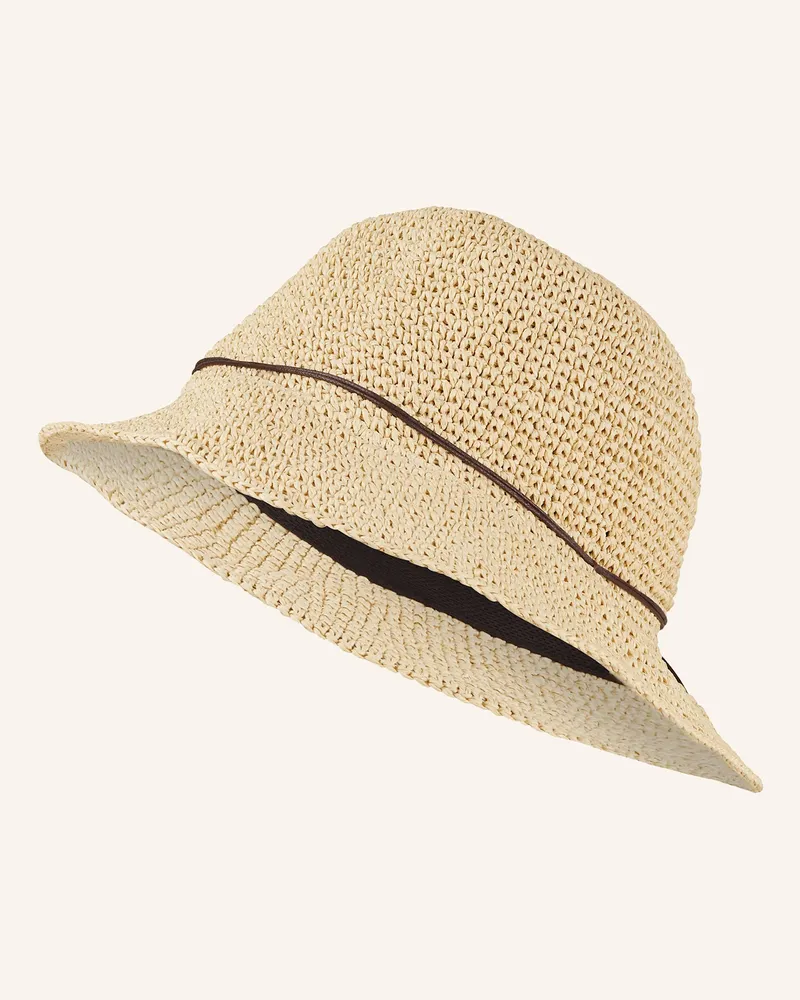 P.A.C. Strohhut Lilen beige Beige