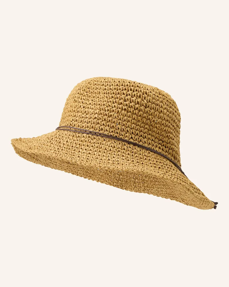 P.A.C. Strohhut Lilen beige Beige