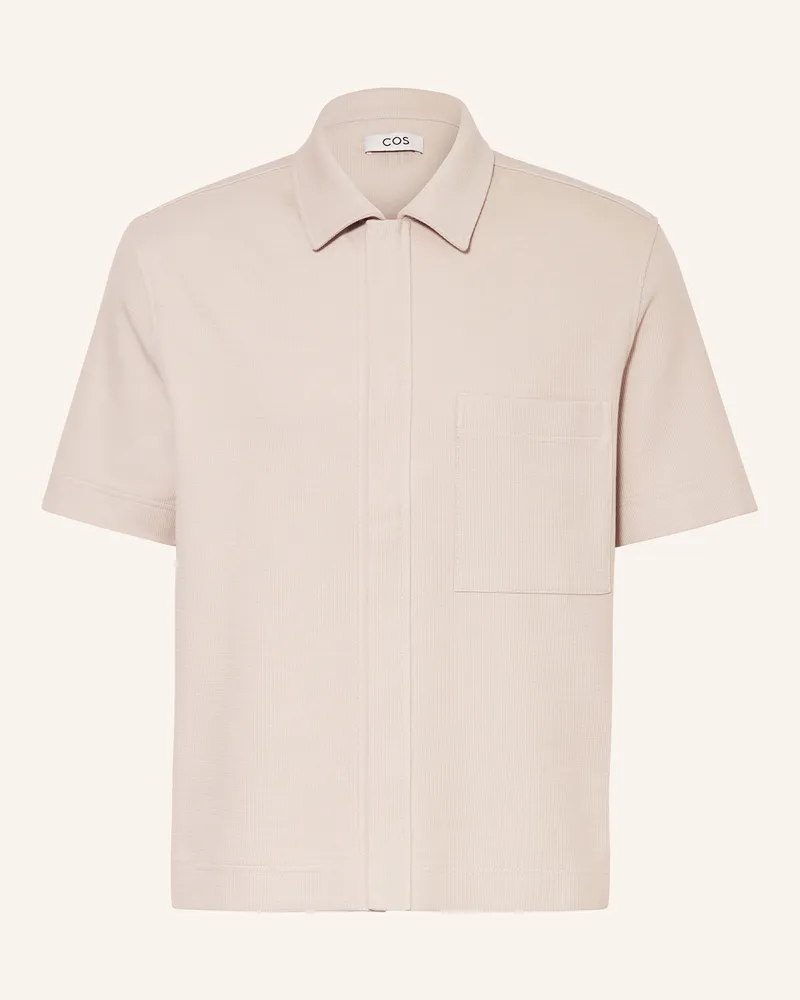 COS Kurzarm-Hemd Comfort Fit aus Jersey Beige