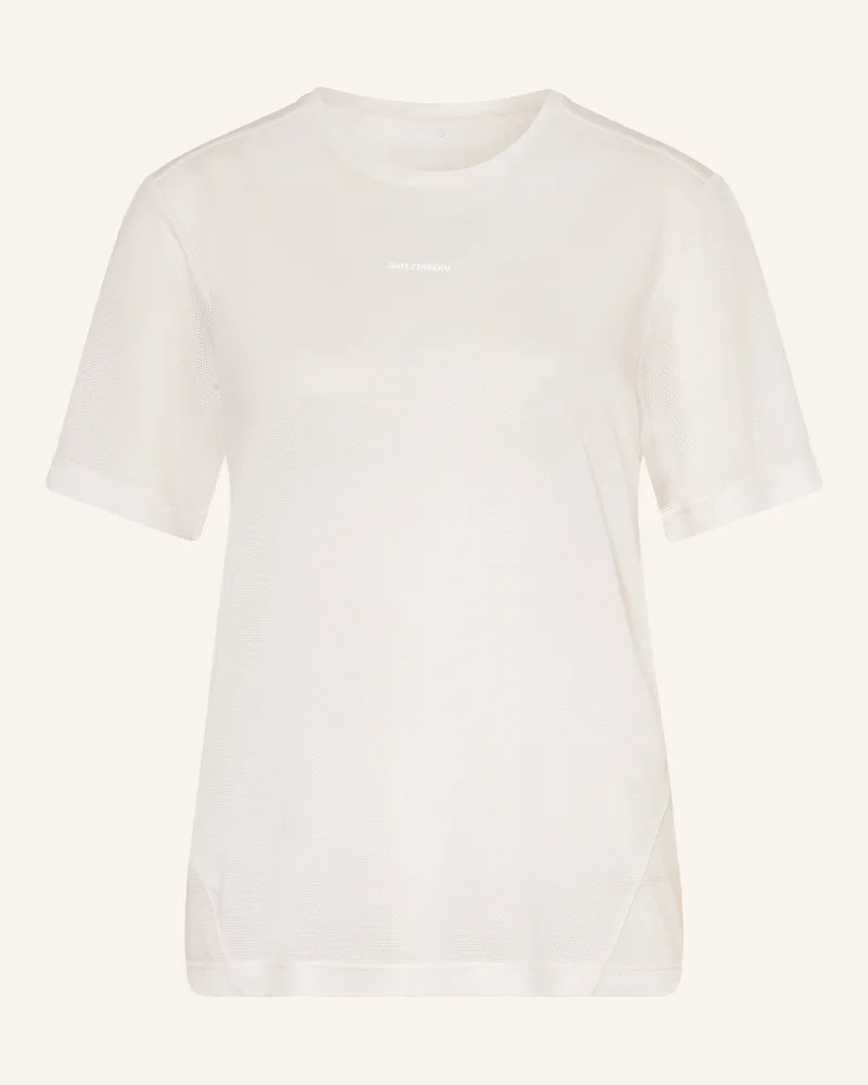 Salomon Laufshirt Shakeout Core weiss Weiss