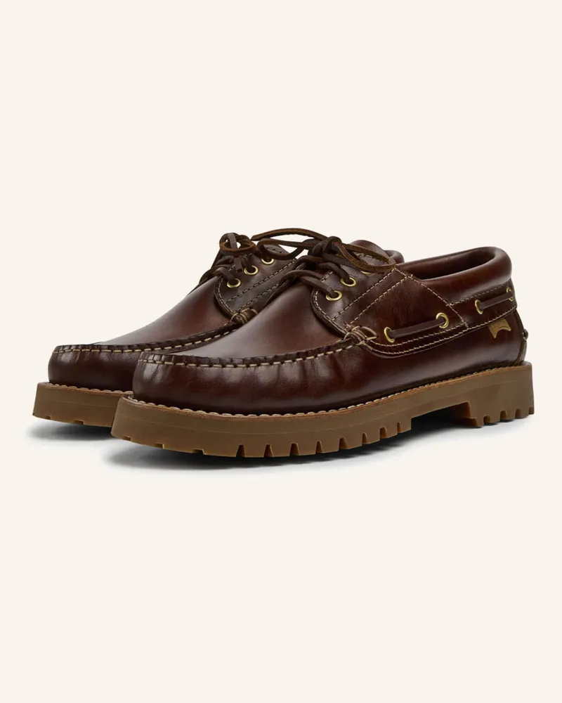 Camper Schnürschuhe Nautico braun Braun