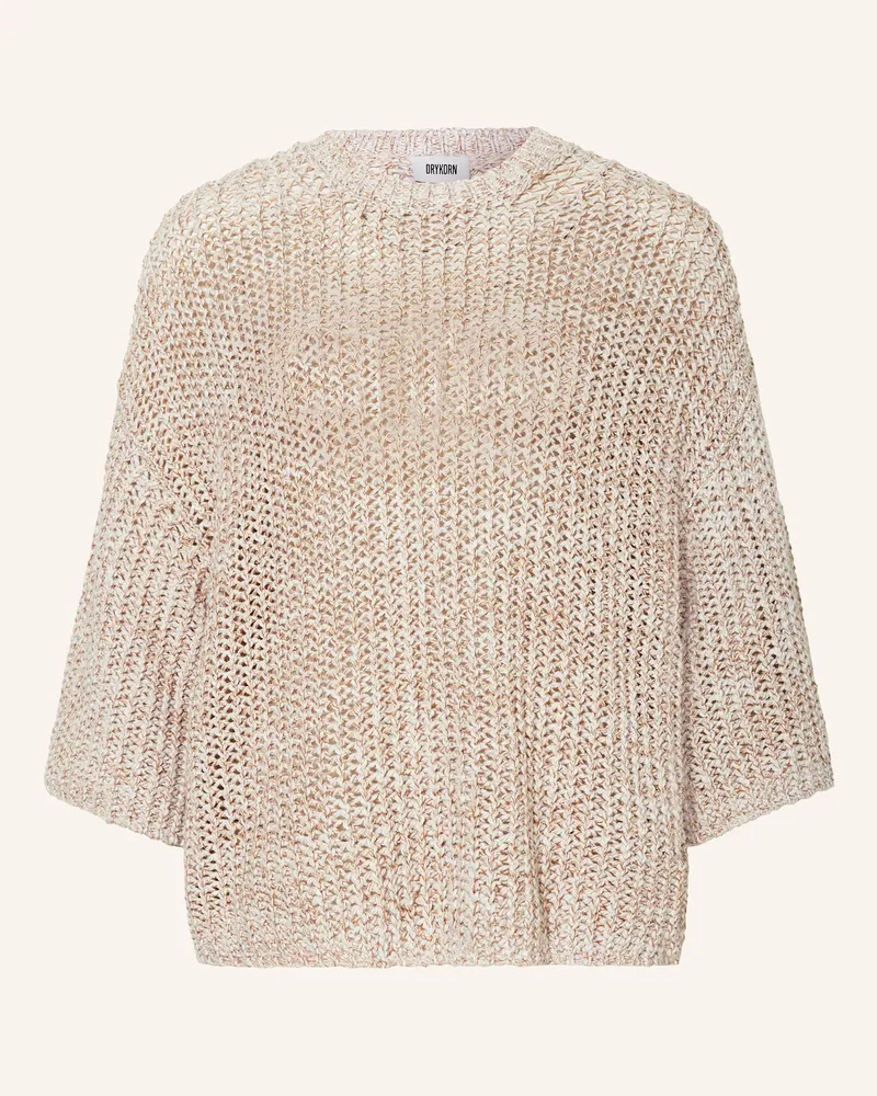 Drykorn Pullover NILAY mit 3/4-Arm Hellbraun