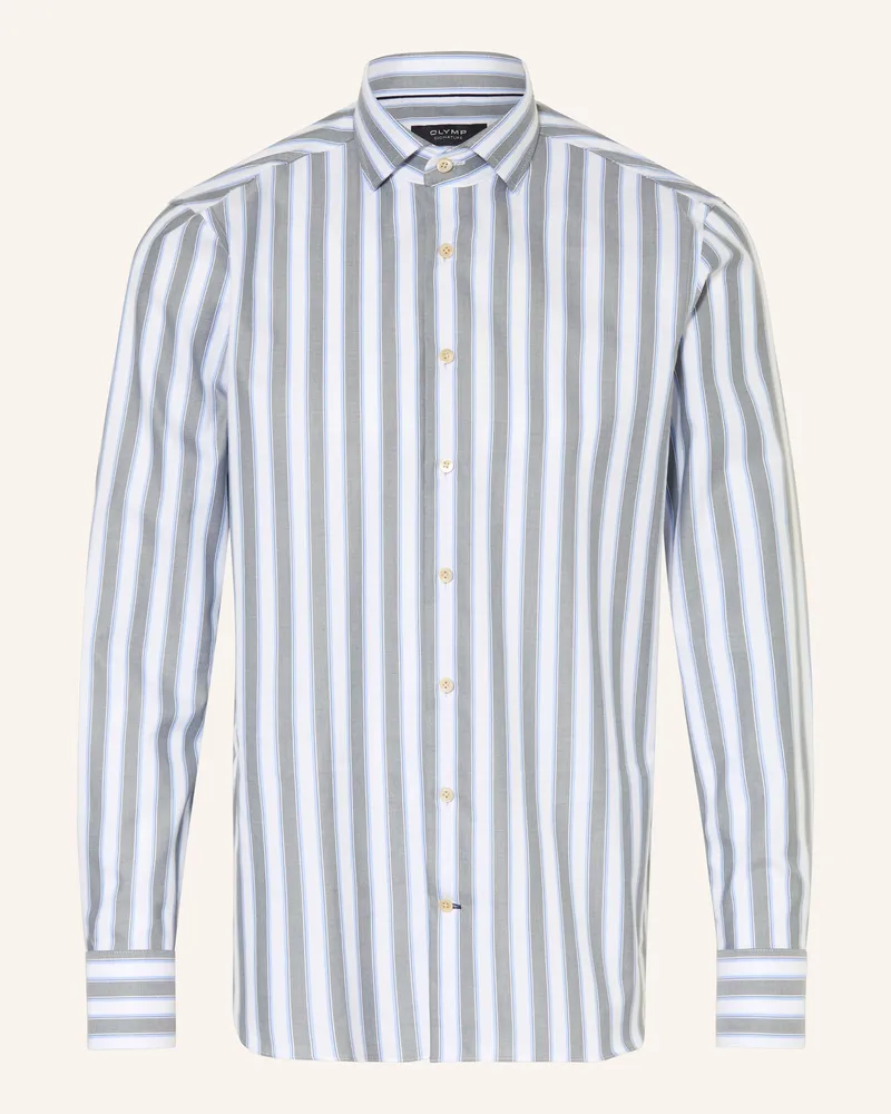 Olymp Hemd Signature Tailored Fit gruen Weiss