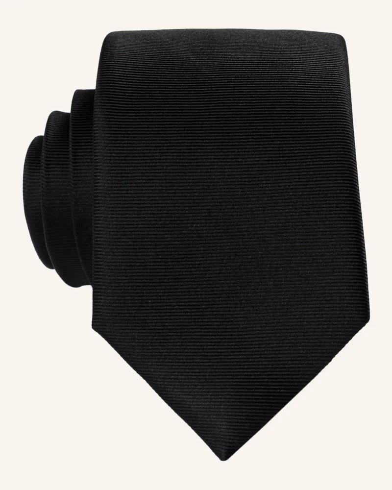 paul Krawatte schwarz Schwarz