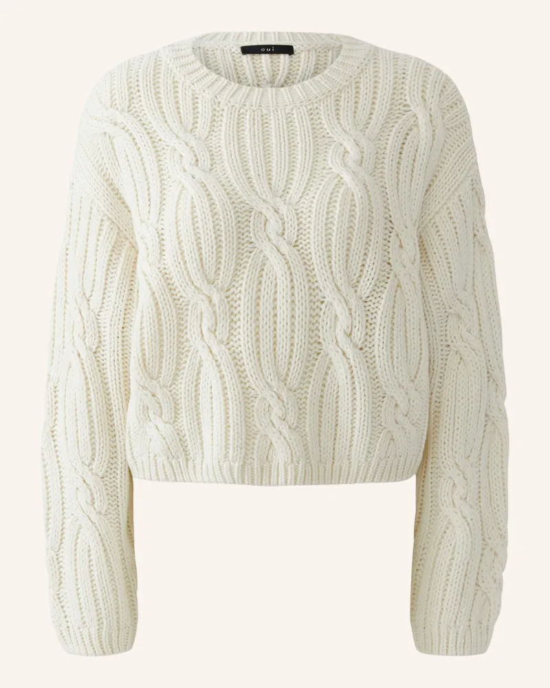 Oui  Pullover weiss Beige