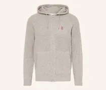 Strickjacke Aus Cashmere grau