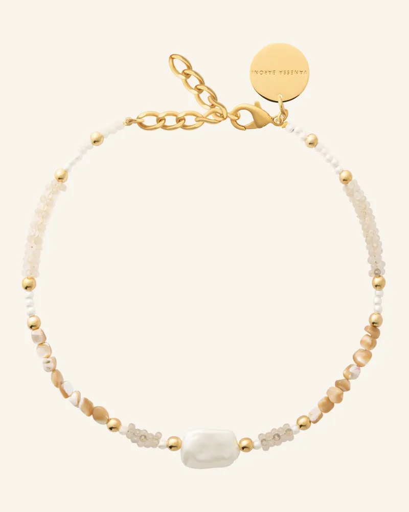 Vanessa Baroni Halsketten SHORE NECKLACE TAUPE by GLAMBOU Gold