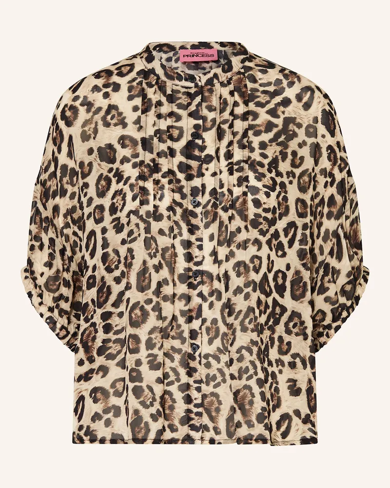 Frogbox Bluse mit 3/4-Arm Beige