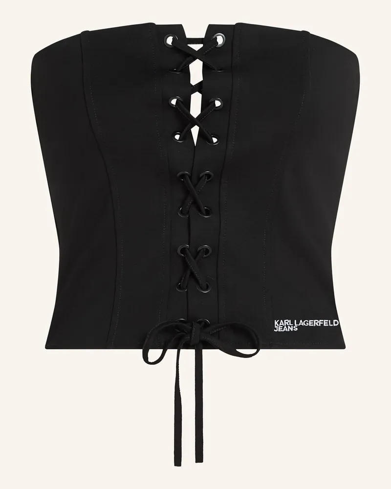 Karl Lagerfeld Top schwarz Schwarz