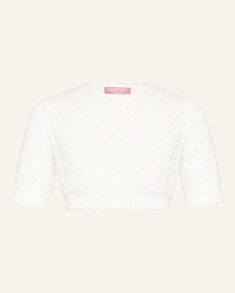 Krüger Dirndlbluse Aus Spitze weiss Weiss